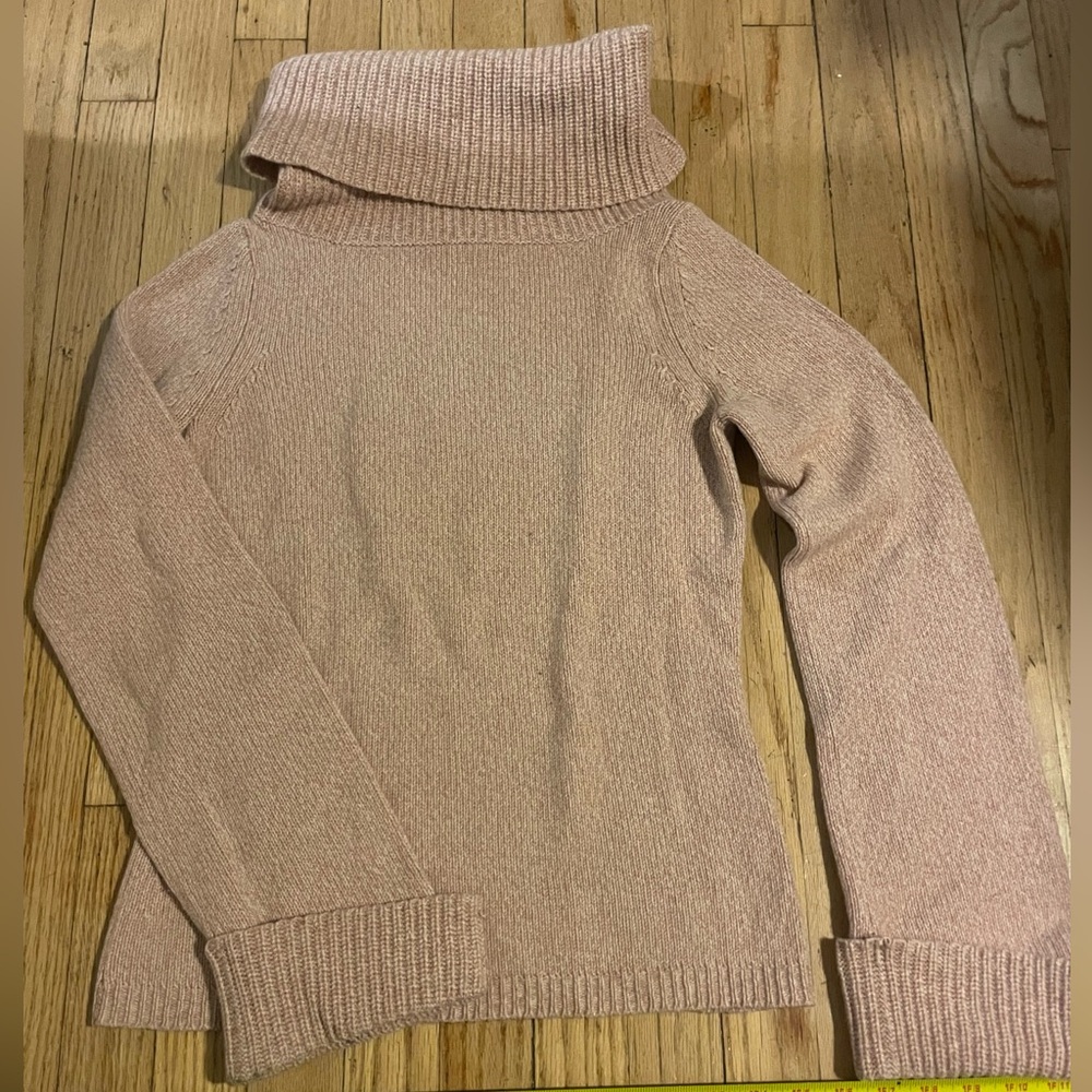 Women's Pink Turtleneck Sweater